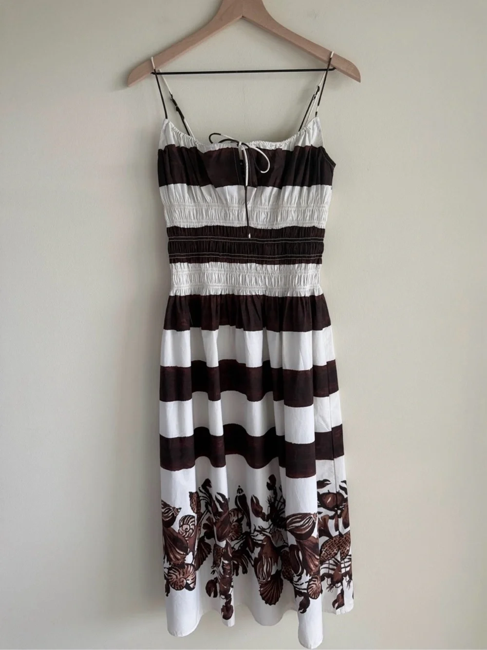 J. Crew Reverie dress in lobster & seashell print